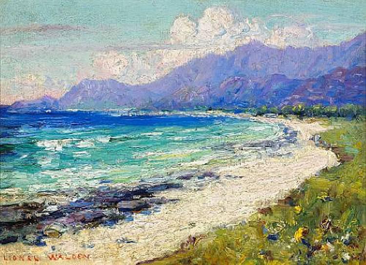 Lionel Walden Hawaiian Coastal Scene, oil painting by Lionel Walden oil painting picture